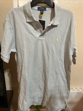 Polo by Ralph Lauren Light Blue Shirt with Yellow Label